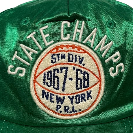 POLO RALPHLAUREN　"STATE CHAMPS" VISCOSE 6-PANEL CAP