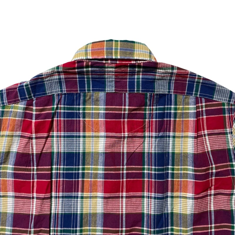 新品 POLO RALPH LAUREN INDIAN MADRAS BD MADRAS Polo Ralph Lauren Patchwork Madras Shirt | HIP