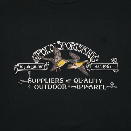 POLO COUNTRY RALPHLAUREN　 "POLO SPORTSMAN" S/S TEE (BLACK)