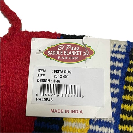 El Paso SADDLEBLANKET　FISTA RUG