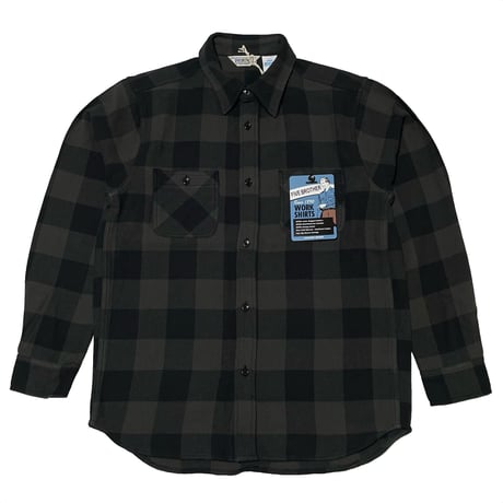 FIVE BROTHER　"BLACK BUFFALO" WORK SHIRTS