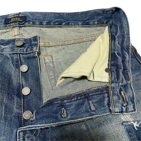 POLO RALPHLAUREN　"THE SUVLIVAN SLIM"　PATCH WORK DENIM