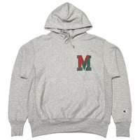 Champion/M.V.P.　"COLLEGE M LOGO" 12oz HOOD SWEAT OX