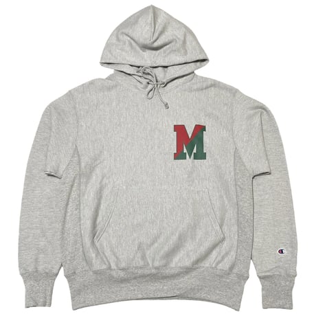 Champion/M.V.P.　"COLLEGE M LOGO" 12oz HOOD SWEAT OX