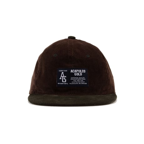 ACAPULCO GOLD　 "TWO-TONE CORDUROY" 6-PANEL CAP (BROWN&FORREST)