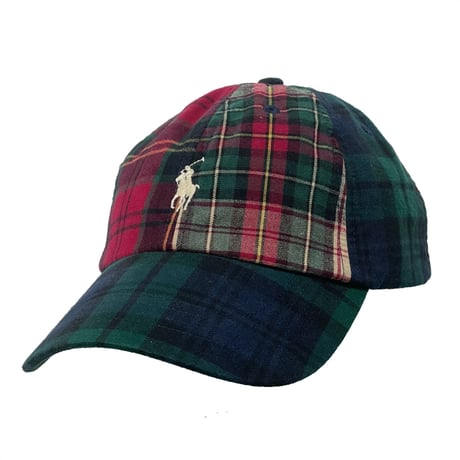 POLO RALPHLAUREN　"OX.FORD CHECK" BASEBALL CAP