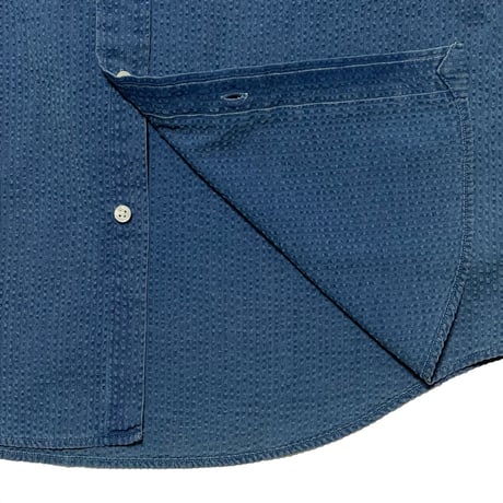 POLO RALPHLAUREN　 "INDIGO BLUE"  SEERSUCKER S/S SHIRT
