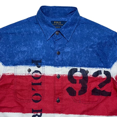 POLO RALPHLAUREN　"STRIPED" OXFORD WORKSHIRT