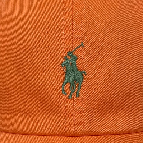 POLO RALPHLAUREN　"PINK PONY" 6PANEL CAP (ORANGE)