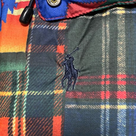 POLO RALPHLAUREN　"NATIVE PATCHWORK" DOWN JACKET