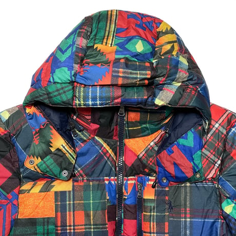 POLO RALPHLAUREN　"NATIVE PATCHWORK" DOWN JACKET