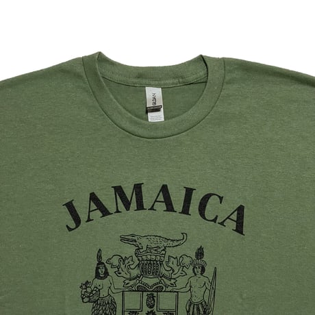 M.V.P.　 "JAMAICA" S/S TEE (GOLD/GREEN)