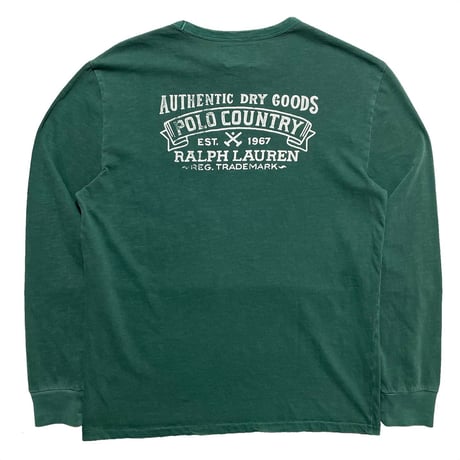 POLO COUNTRY RALPHLAUREN　"LOGO" POCKET L/S TEE