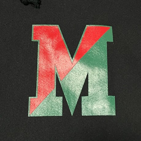 Champion/M.V.P.　 "COLLEGE M LOGO"  12oz HOOD SWEAT　BLACK