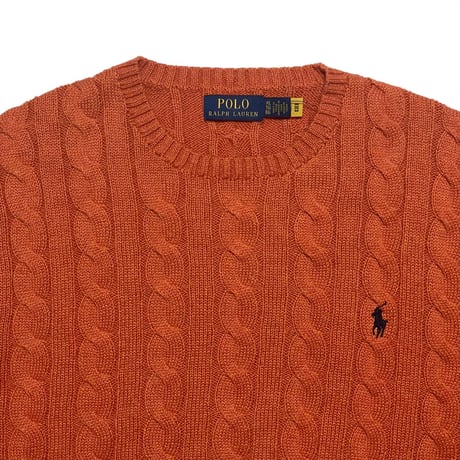 POLO RALPHLAUREN　"CABLE KNIT" SWEATER