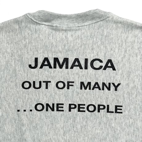 M.V.P.  "JAMAICA"    Champion REVERSE WEAVE SWEAT SHIRT (SILVER GREY)