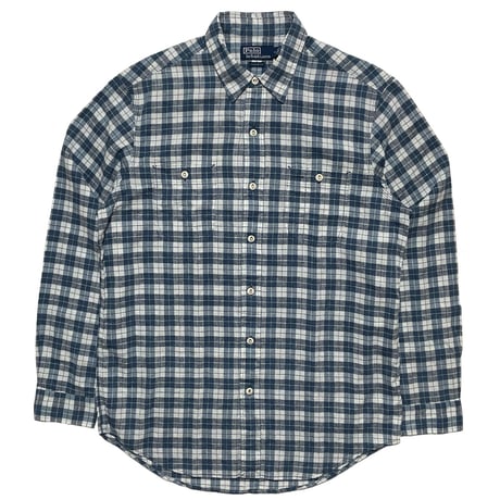POLO RALPHLAUREN　"CHECKED" HEMP SHIRT