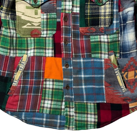 POLO COUNTRY RALPHLAUREN　"PATCH WORK" SHIRT JACKET