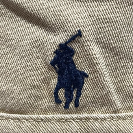 POLO RALPHLAUREN　"PLAID/BEIGE" REVERSIBLE BUCKET HAT