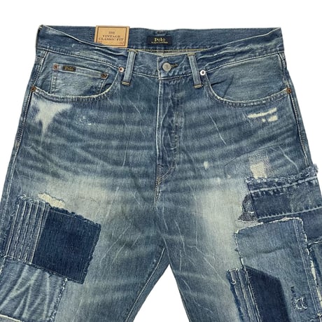 POLO RALPHLAUREN　 "PATCHWORK REPAIR" DENIM PANTS