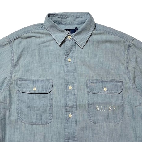 POLO RALPHLAUREN　"USA FLAG" CHAMBRAY SHIRT