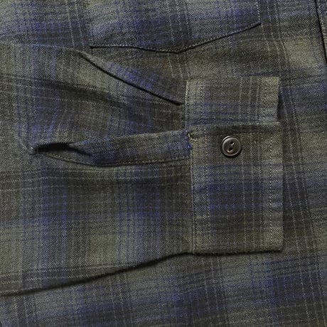RRL RALPHLAUREN　"BLACK " FLANNEL SHIRT
