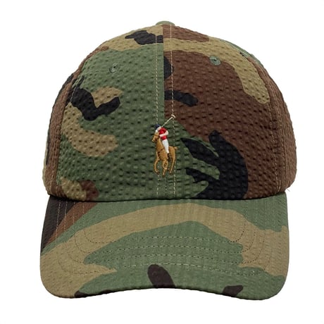 POLO RALPHLAUREN　"SEERSUCKER" CAMOUFLAGE CAP