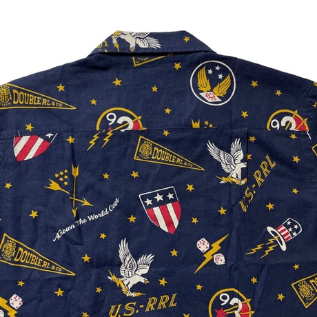 RRL RALPHLAUREN　"VARAITY LOGO" VACATION SHIRT