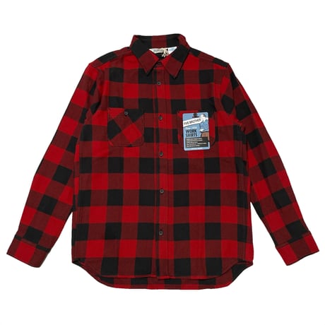 FIVE BROTHER　"RED BUFFALO" HEAVY WORK SHIRTS