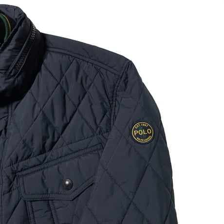 POLO RALPHLAUREN　QUILTING BOMBER JACKET (NAVY)