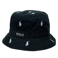 POLO RALPHLAUREN　"DOT EMBROIDERY" BACKET HAT