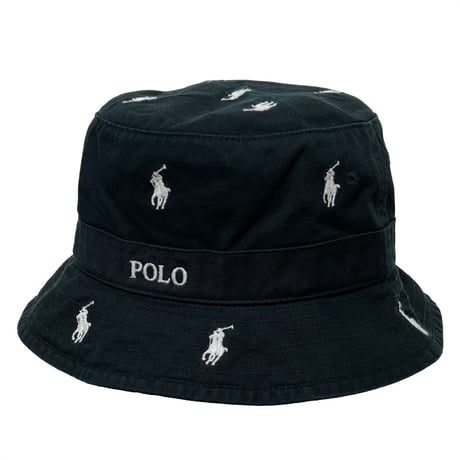 POLO RALPHLAUREN　"DOT EMBROIDERY" BACKET HAT