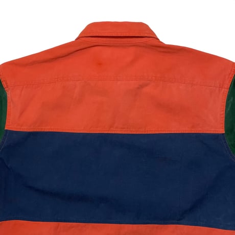 POLO RALPHLAUREN　"COLOR BLOCK" CANVAS SHIRT