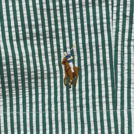 POLO RALPHLAUREN "SEERSUCKER"　SWIM SHORTS (GREEN)