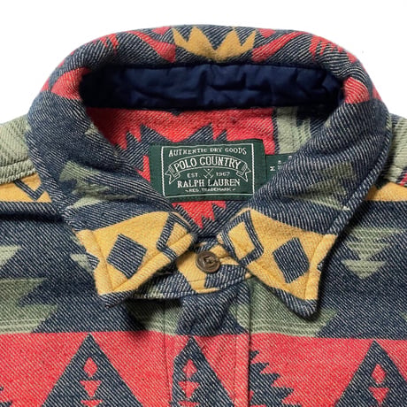POLO COUNTRY RALPHLAUREN　"NATIVE" FLANNEL SHIRT