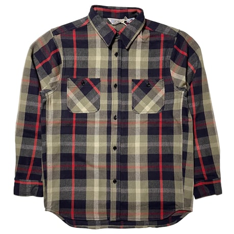 FIVE BROTHER　WORK SHIRT (NAVY CHECK)