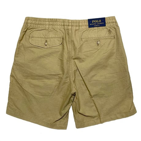 POLO RALPHLAUREN　 "COTTON TWILL" EASY SHORTS (BEIGE)