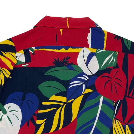 POLO RALPHLAUREN　"HAFFMAN FABRIC" OPEN COLLAR SHIRT