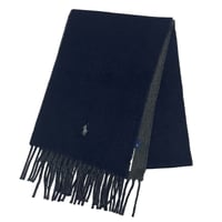 POLO RALPHLAUREN　REVERSIBLE WOOL SCARF