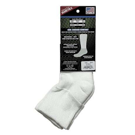 Jefferies Socks　 CAROLINA ULTIMATE  NON-BINDING MIDDLE SOCKS 2PAIR (WHITE/BLACK)