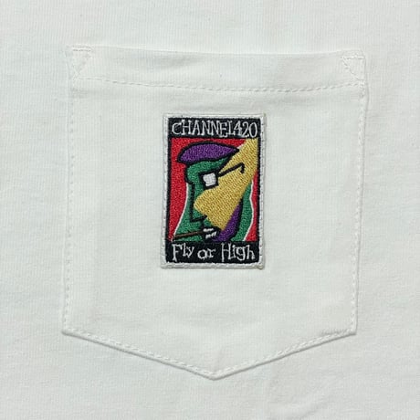 Channel Four Twenty　 7.1oz HeavyWeight S/S POCKET Tee (WHITE)