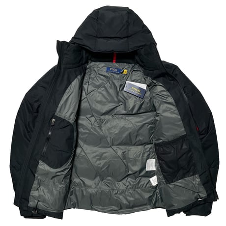 POLO RALPHLAUREN　"RIPSTOP" HOODED DOWNJACKET (BLACK)
