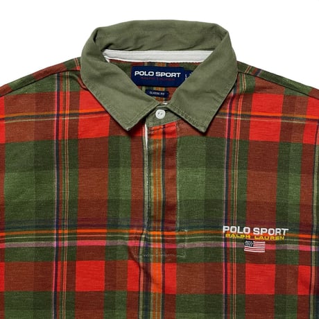 POLO SPORT RALPHLAUREN　"PLAID" L/S POLO SHIRT