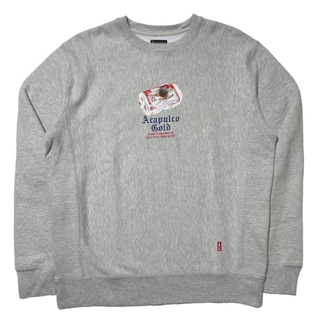 ACAPULCO GOLD　CAN CREW SWEAT (HEATHER GREY)