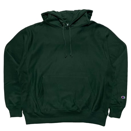 Champion "DARK GREEN" 12oz REVERSE WEAVE HOODY