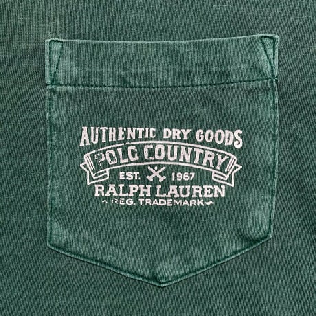 POLO COUNTRY RALPHLAUREN　"LOGO" POCKET L/S TEE
