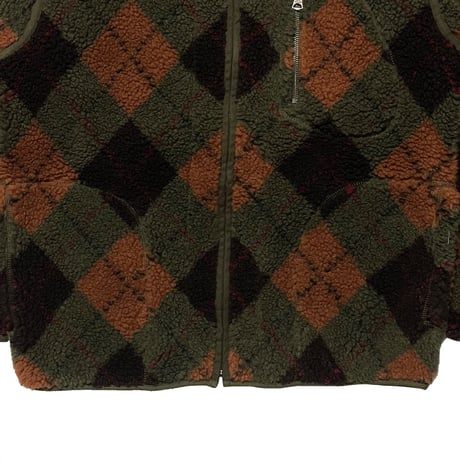 RRL RALPHLAUREN　"CHECKED" FLEECE JACKET