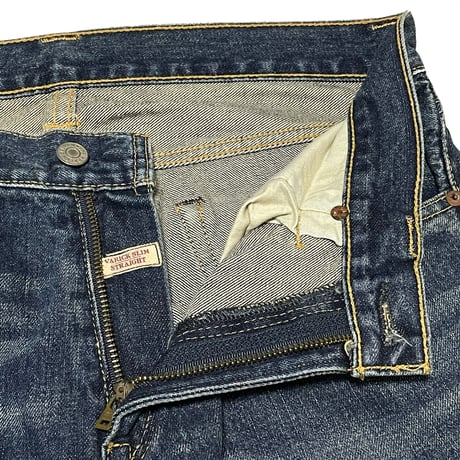 POLO RALPHLAUREN　"VARICK SLIM STRAIGHT"　NAVY BLUE