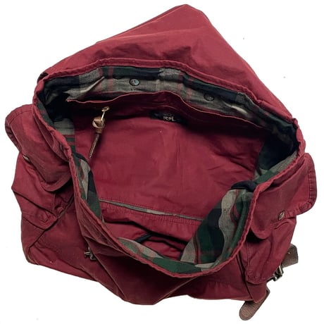 RRL RALPHLAUREN　"LEATHER TRIM CANVAS" BACKPACK