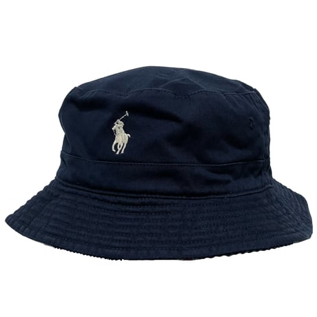 POLO RALPHLAUREN　"REVERSIBLE" BACKET HAT